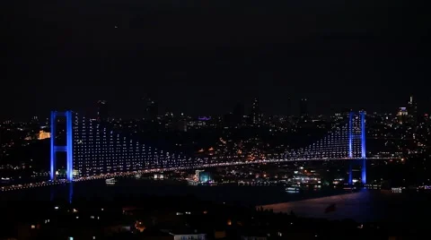 Istanbul Bosphorus Bridge Stock Footage 40177266