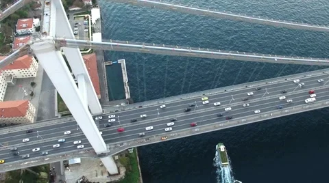 Istanbul Bosphorus Bridge Stock Footage 58112800