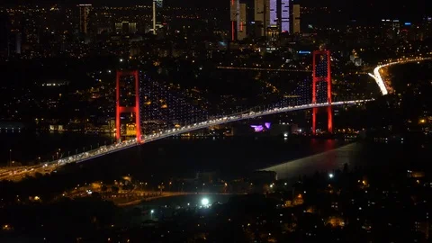 Istanbul Bosphorus Bridge  Video stock 82622299