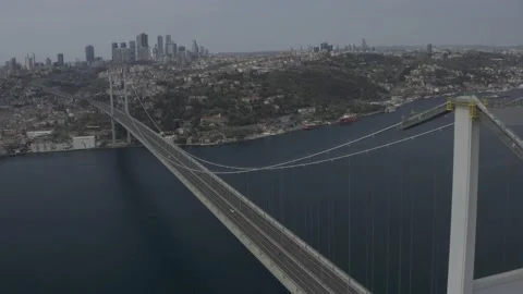 ISTANBUL BOSPHORUS BRIDGE Vídeo Stock 166688451