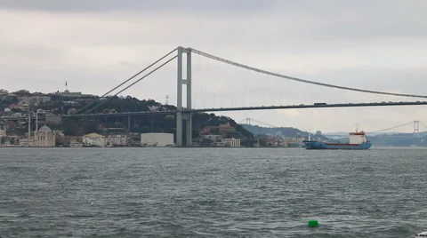 Istanbul Bosphorus Bridge Time Lapse HD Video Stock Footage 68141502