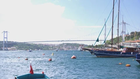 Istanbul bosphorus Stock Footage 90598772