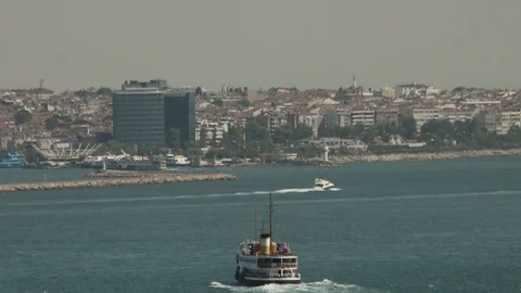 Istanbul bosphorus Stock Footage 100680812