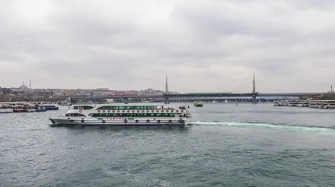 Istanbul Bosphorus. Timelapse Stock Footage 60640566
