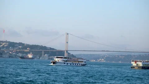 Istanbul bridge time lapse Stock Footage 228880724