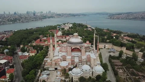 Istanbul Drone - Agia Sofia -2 動画素材 130872417