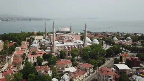 Istanbul Drone - Agia Sofia -4 Stock Footage 130872747
