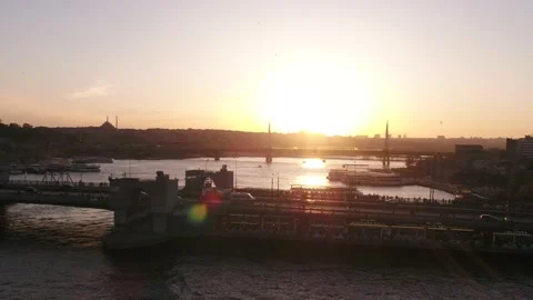 Istanbul galata bridge Stock Footage 201346855