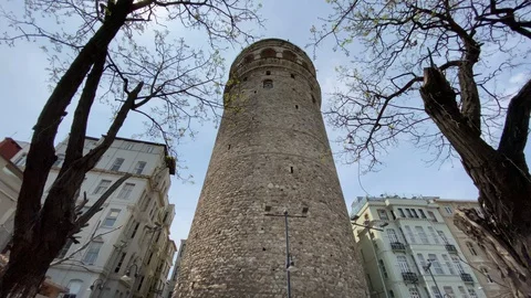Istanbul Galata Tower. Stock Footage 129603729