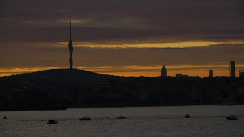 Istanbul Harbor 스톡 동영상 328205158