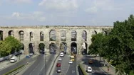 Istanbul Historical Aqueduct Stock Footage