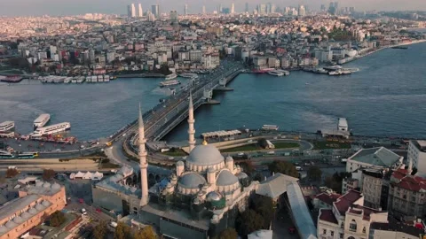 Istanbul hyperlase 4k drone Stock Footage