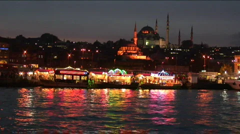 Istanbul Lights Stock Footage 583315