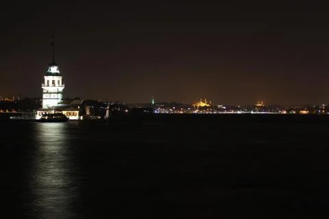 İstanbul, Maiden's Tower Viev Stock Photos