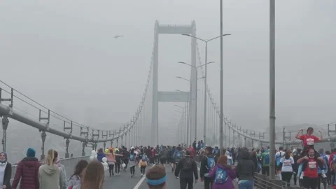 Istanbul Marathon Stock Footage 166397816