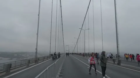 Istanbul Marathon Stock Footage 166408888