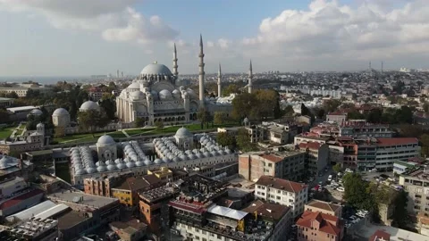 Istanbul mosque-4k drone Video stock 155815437