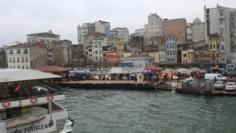 Istanbul Port Stock Footage 217360561
