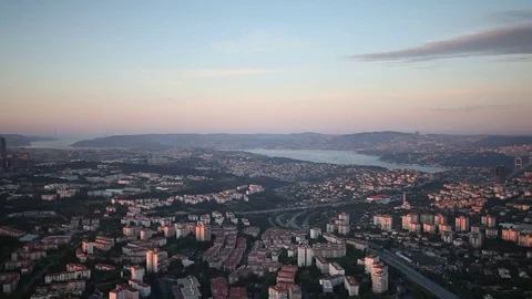 Istanbul skyline, Turkey Stock Footage 79340126