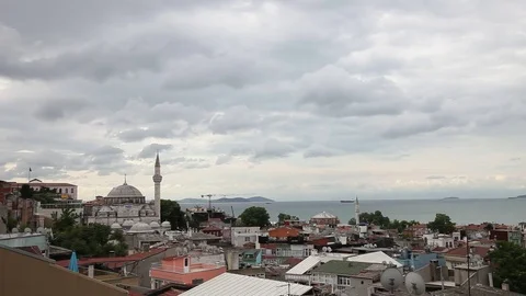Istanbul skyline, Turkey Stock Footage 79340944