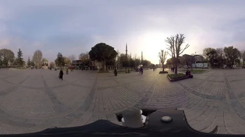 Istanbul Sultanahmet Square - 360 VR Stock Footage