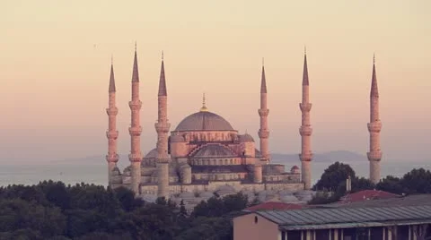 Istanbul at sunset Stock Footage 22432153