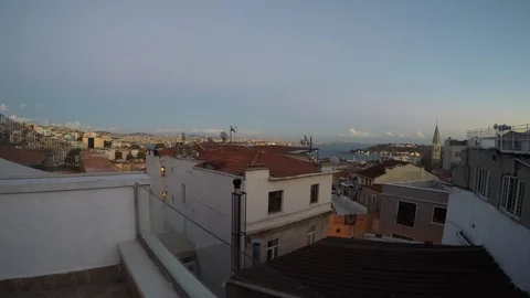 Istanbul Sunset time-lapse Stock Footage