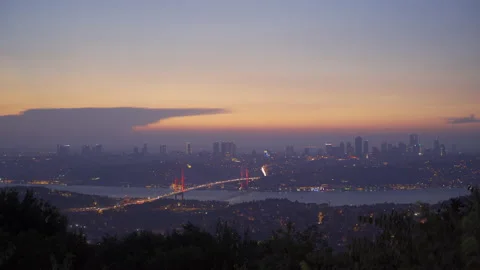 Istanbul sunset, timelapse. Stock Footage 212838274