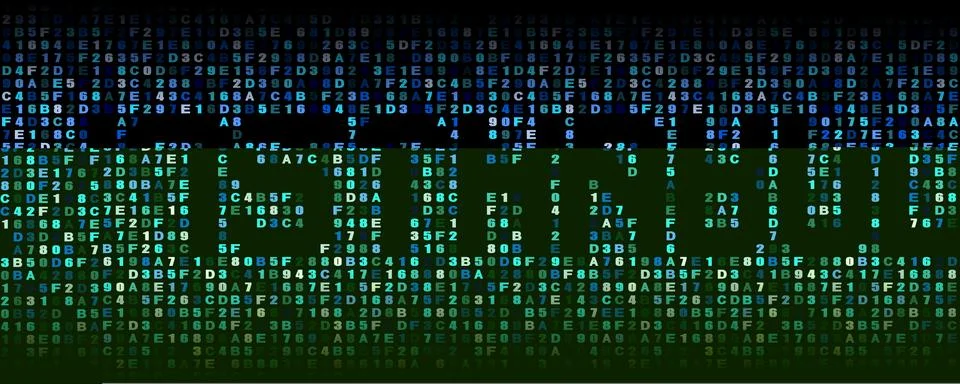 Istanbul text on hex code illustration Stock-Illustration