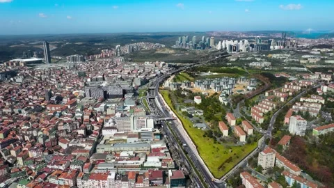 ISTANBUL TIMELAPSE FROM THE SKY Stock Footage 136175080