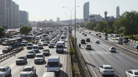 ISTANBUL TRAFFIC HYPERLAPSE Stock Footage 136176066