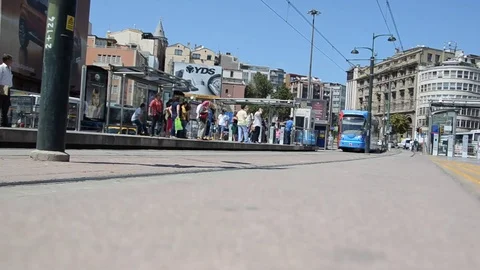 Istanbul Tram Stock Footage 83579338