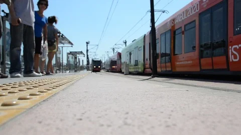 Istanbul Tram Stock Footage 100227483