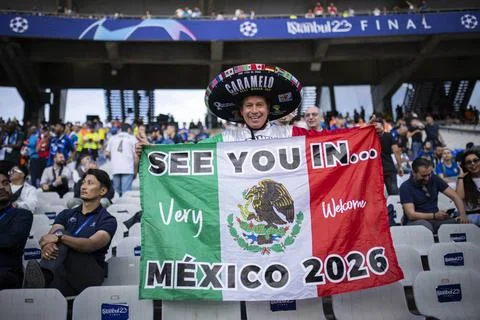  Istanbul, Turkey. 10th Jun 2023. Mexico Fan Caramelo Manchester City - In... Stock Photos