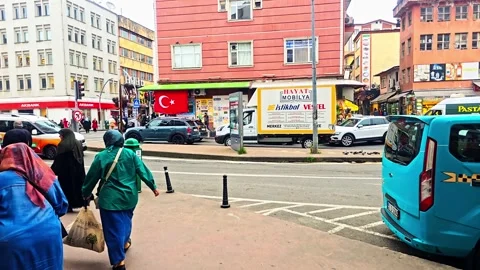 Istanbul, turkey, 2 0 1 9. people walking in the city Stock Footage 277122004