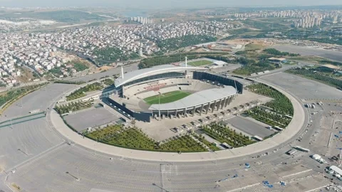 Istanbul, Turkey. Ataturk Olympic Stadiu... | Stock Video | Pond5