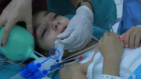 ISTANBUL - TURKEY, AUGUST 2015: child surgery operation in hospital Stock Footage 59083399