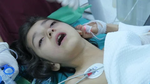 ISTANBUL - TURKEY, AUGUST 2015: child surgery operation in hospital Stock Footage 59112694