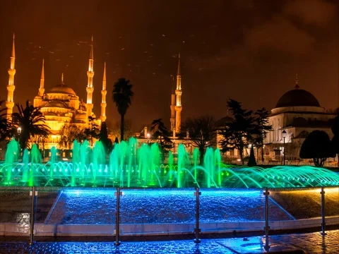 Istanbul, Turkey, Blue mosque Stock Footage 71715248