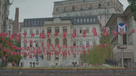 ISTANBUL, TURKEY - OCTOBER 10, 2024: Editorial 4K Cine Camera View of Turkish Stock-Footage 288660053
