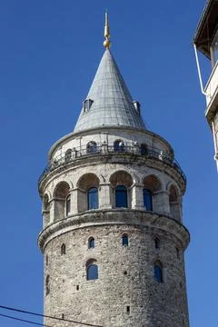 Istanbul Turkey September 05 2021 view of the Galata Tower Stock Photos
