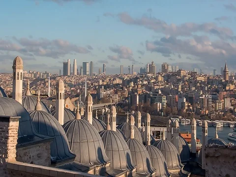 Istanbul, Turkey, time-lapse Stock Footage 71715231