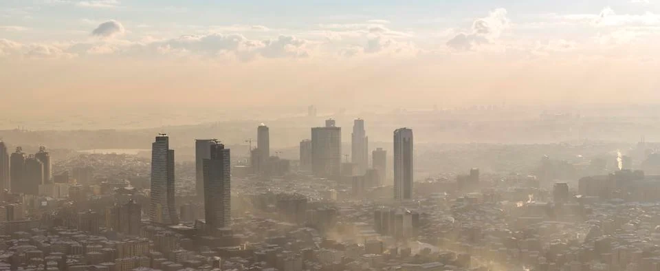 Istanbul view air 스톡 사진