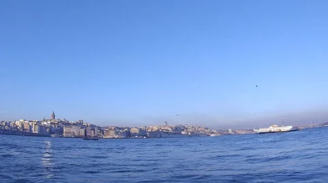 Istanbul on the Water Stock Footage 45346686