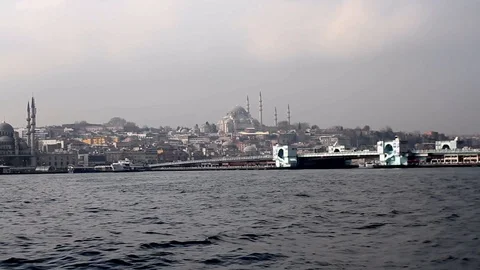 Istanbul from water Video stock 103287784