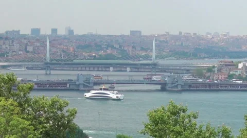 Istanbul's bridges Stock Footage 92626767