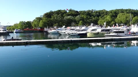 Istinye Boat Park Stock Footage 194766864