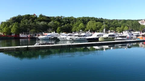 Istinye Boat Park Stock Footage 194766934
