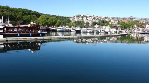 Istinye Boat Park Stock Footage 194772349
