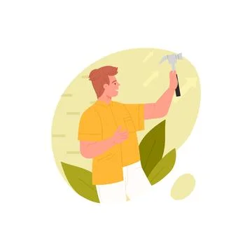 ISTP MBTI type of personality, introvert with logical and practical thinking and Stock Illustration